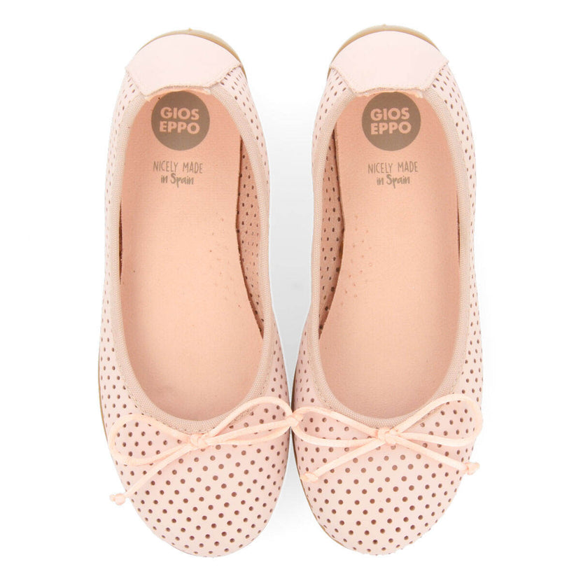 Aroffe girlsink leather ballet flats