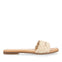 Sandalias planas con pala trenzada off-white para mujer chacrise 