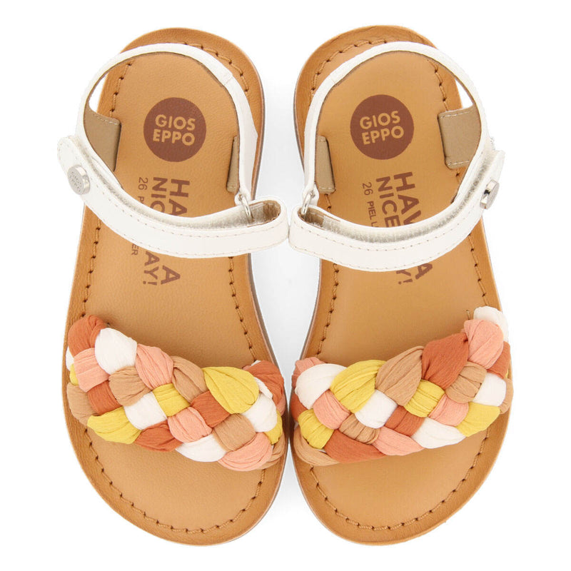 Lailly girls sandals with white vamps