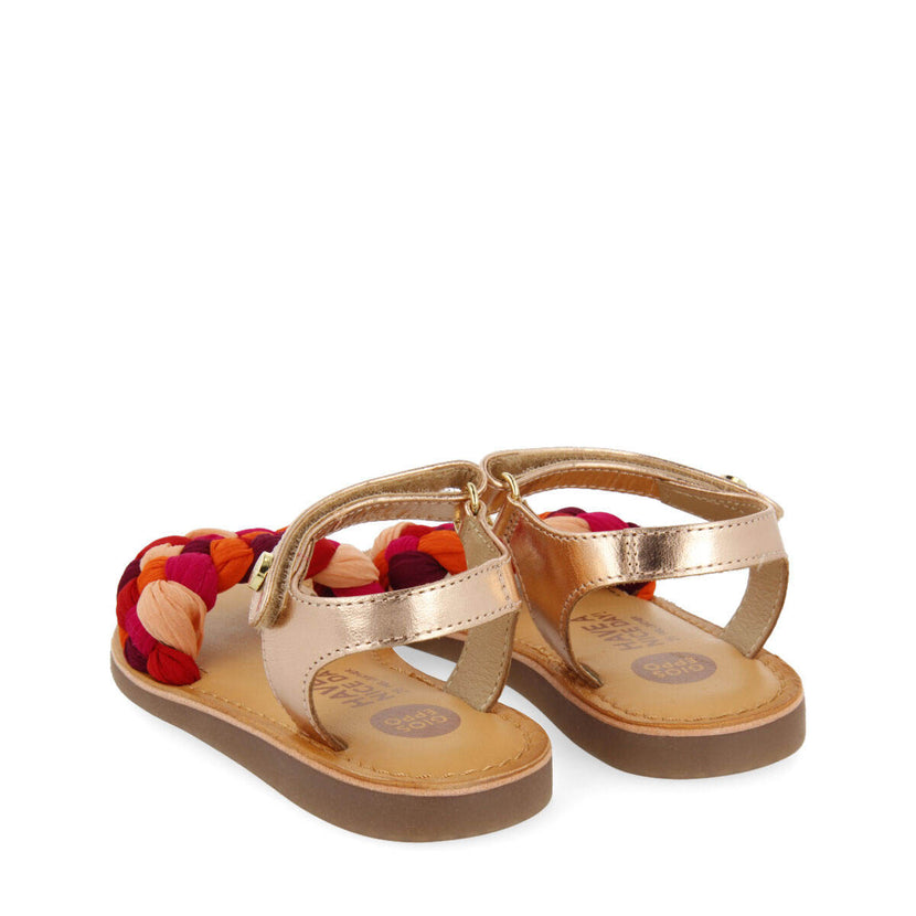 Lailly girls sandals with fuchsia vamps