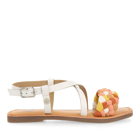 FENIERS GIRLS SANDALS WITH WHITE VAMPS