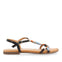 Sandalias planas con decoración de beads multicolor para mujer dracy 