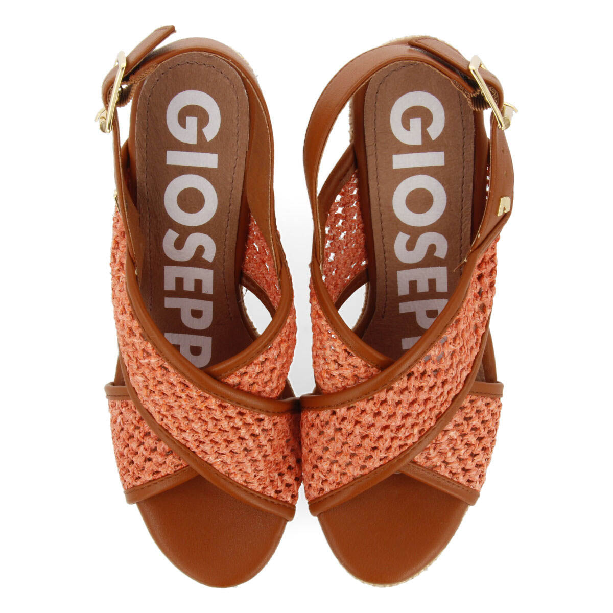 Bussang women's wedges with coral mesh