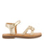 Lontra girls gold leather sandals