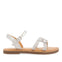 Sandalias de piel en color plata con pala para niña jequie