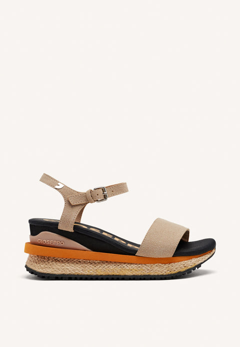 BENAY WOMEN'S SPORTY BEIGE WEDGES