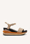 Benay women's sporty beige wedges
