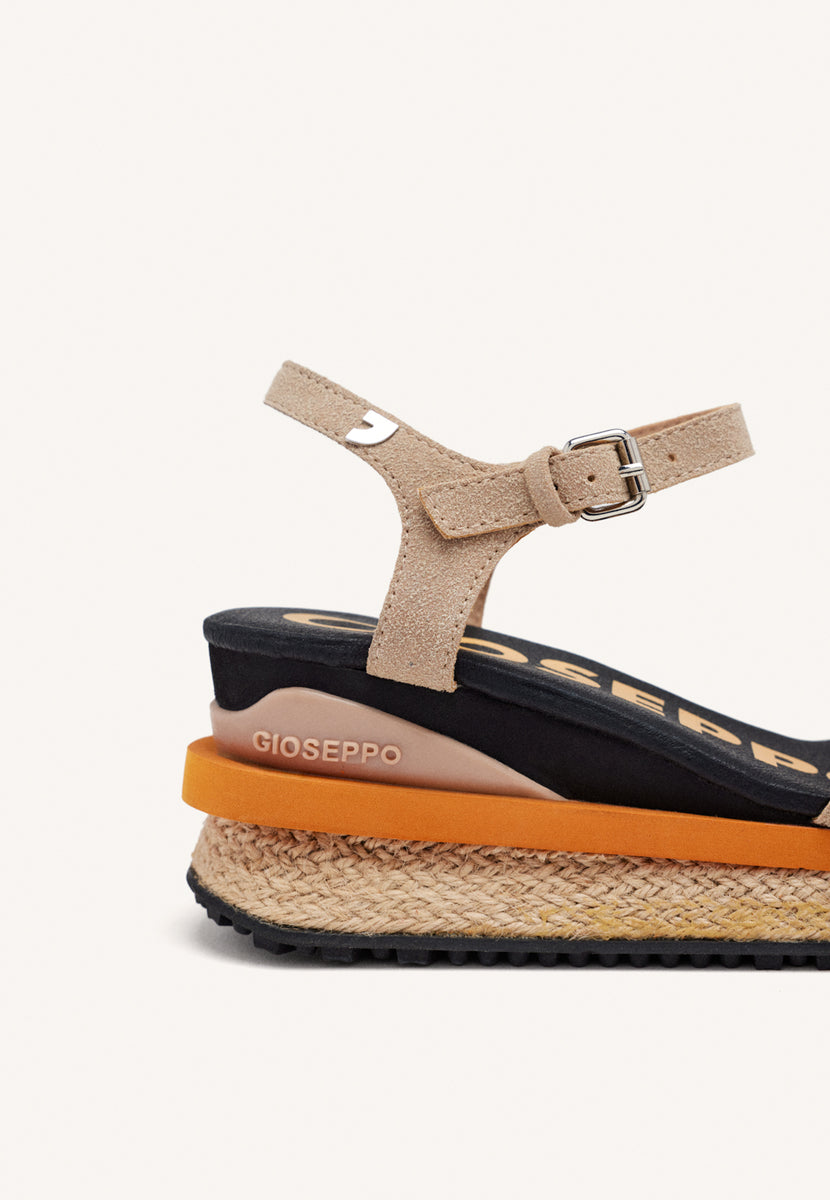 Benay women's sporty beige wedges