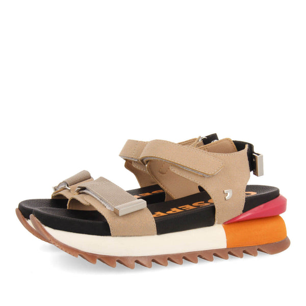 Sandalias deportivas beige para mujer buire
