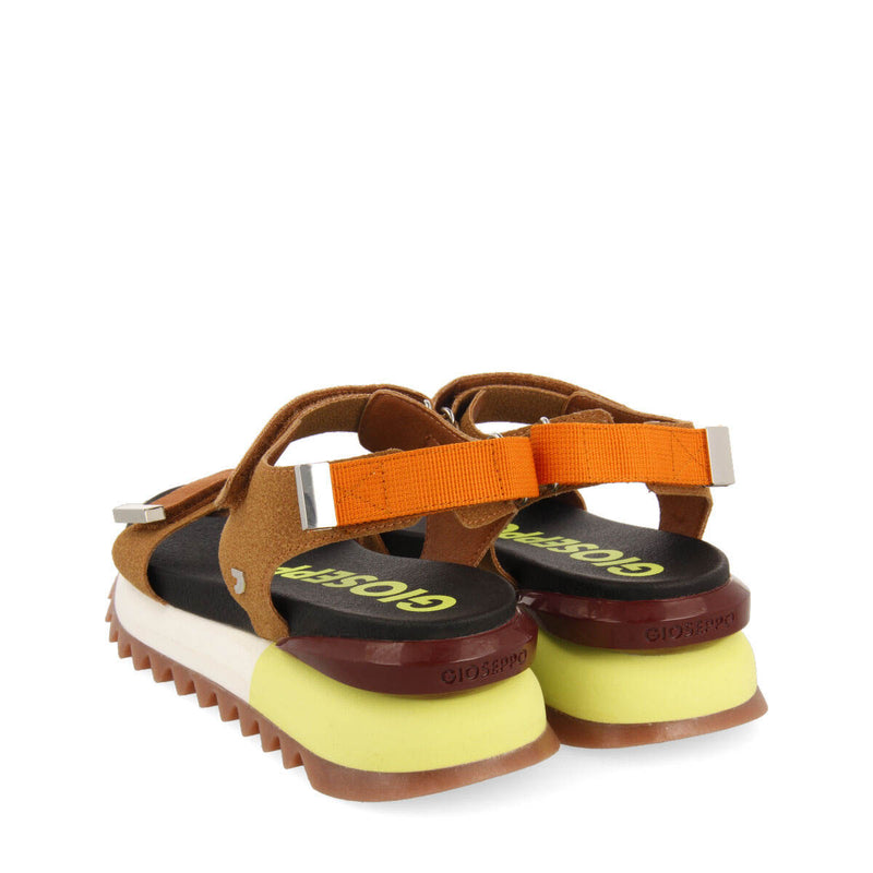 Sandalias deportivas color cuero para mujer buire