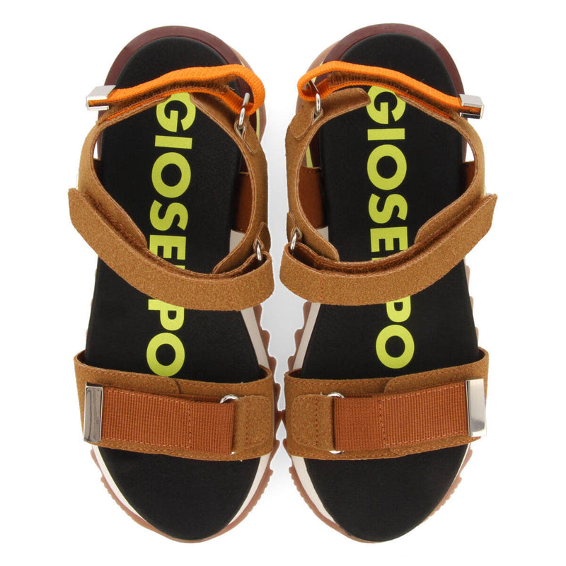 Sandalias deportivas color cuero para mujer buire