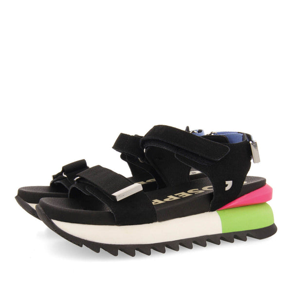 Sandalias deportivas negras para mujer buire