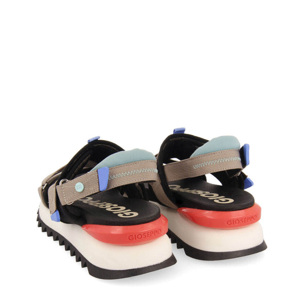 Blaru women's sporty black and grey sandals