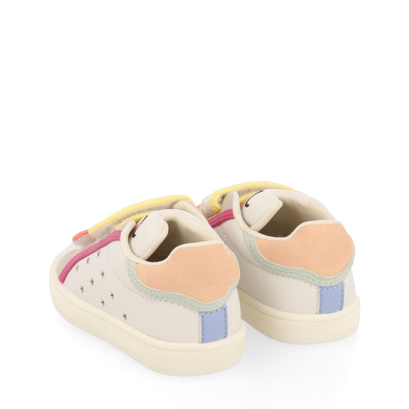 Sneakers blancas con detalles de colores para bebé ancash