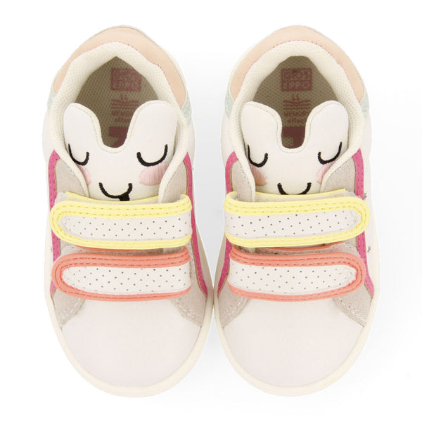 Sneakers blancas con detalles de colores para bebé ancash