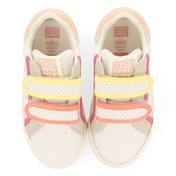 Sneakers blanches avec détails de couleurs et étoiles pour fille foissiat
