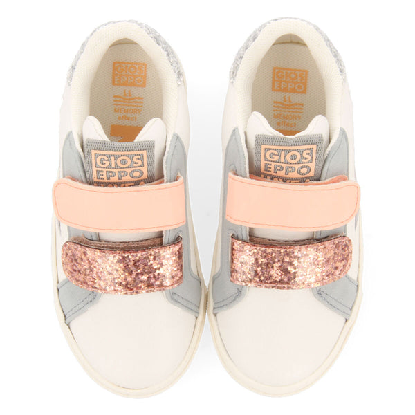 Sneakers blanches avec détails paillettes et étoiles pour fille caiana