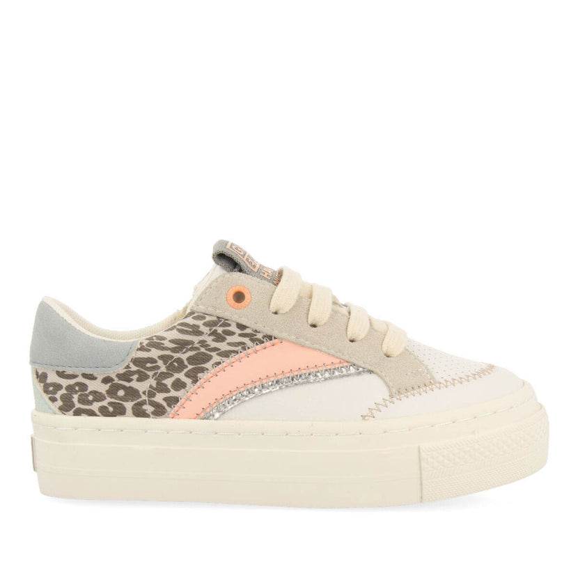 Sneakers blanches avec détails paillettes pour fille ibia