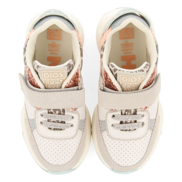 Sneakers blancas con suela tipo retro para niña edeia