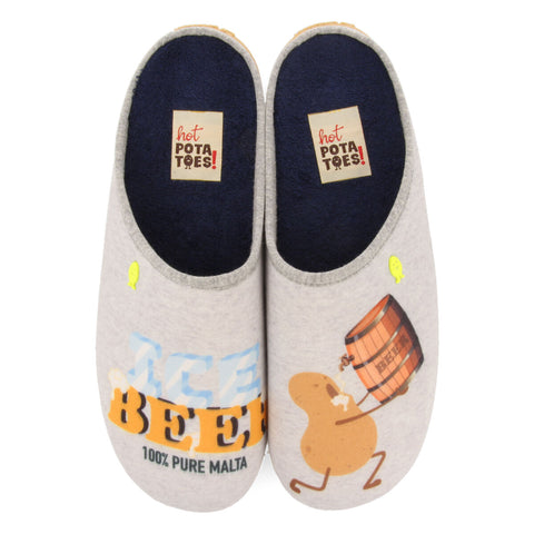 JAMBI GREY SLIPPERS