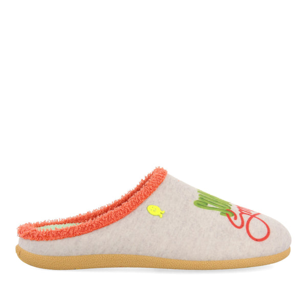 Tilques grey slippers