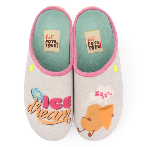 CHAUSSONS GRIS RAIZEUX