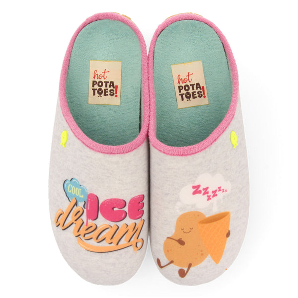 Raizeux grey slippers