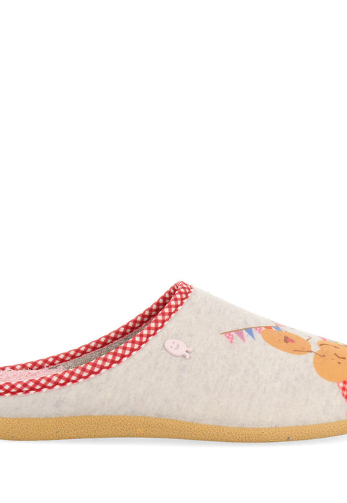 Gueret grey slippers