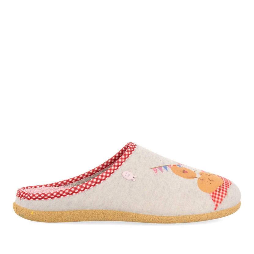 Gueret grey slippers