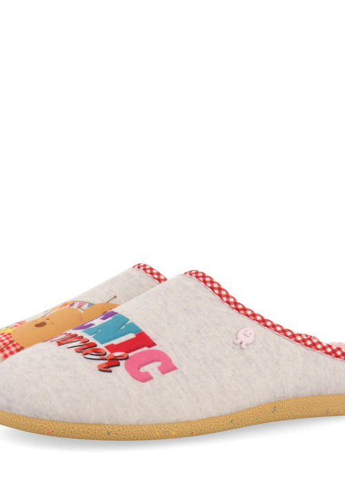 Gueret grey slippers