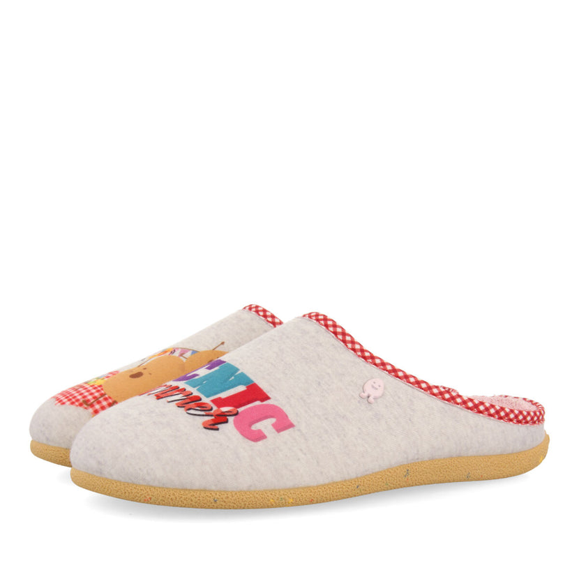 Gueret grey slippers