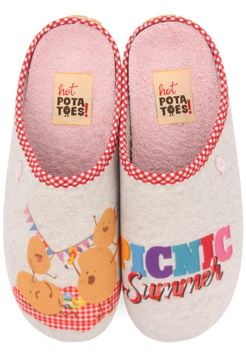 Gueret grey slippers