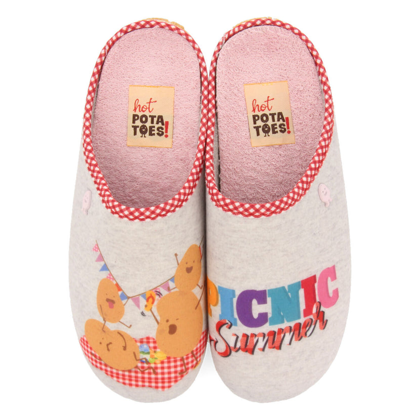 Gueret grey slippers