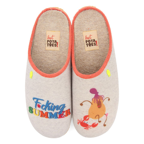 TENGAH GREY SLIPPERS