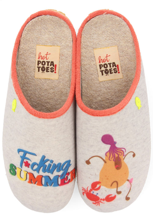 Valros grey slippers