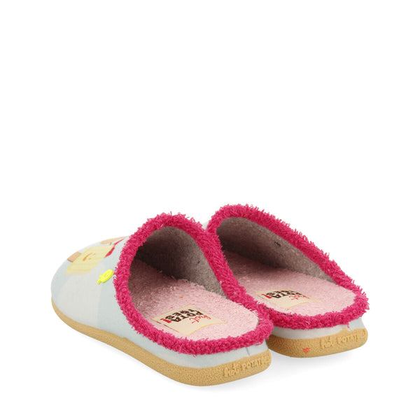 Bambui turquoise slippers