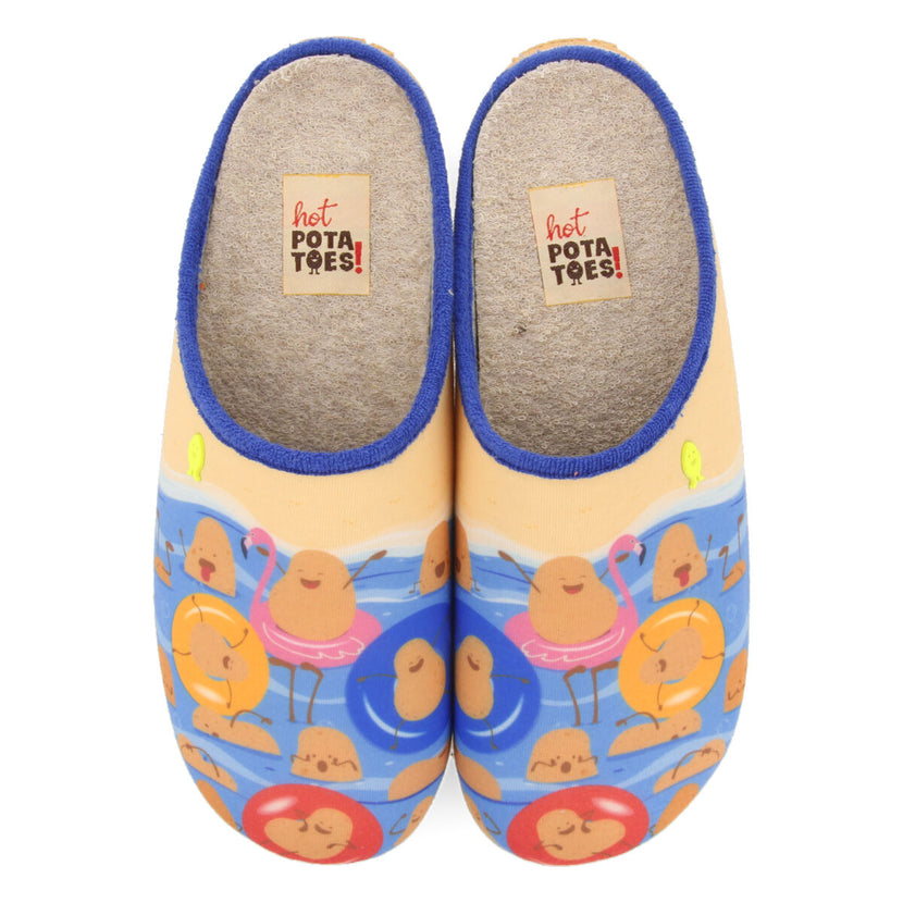Chinelos de quarto multicolor nades
