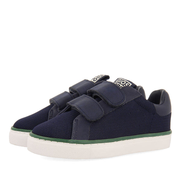 Salento boys navy blue mesh sneakers