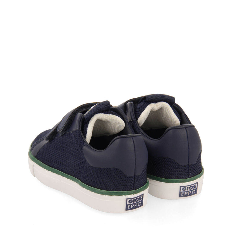 Salento boys navy blue mesh sneakers
