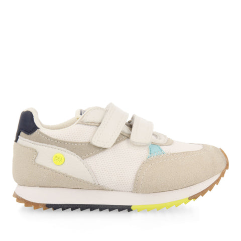 AMBRIEF BOYS WHITE RETRO SNEAKERS