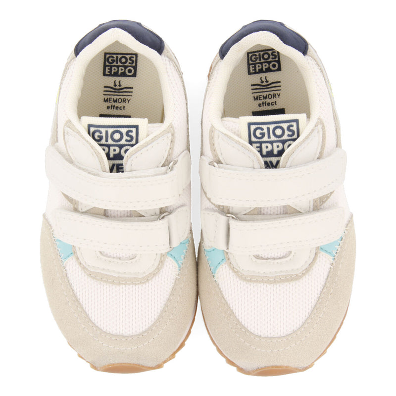 Ambrief boys white retro sneakers