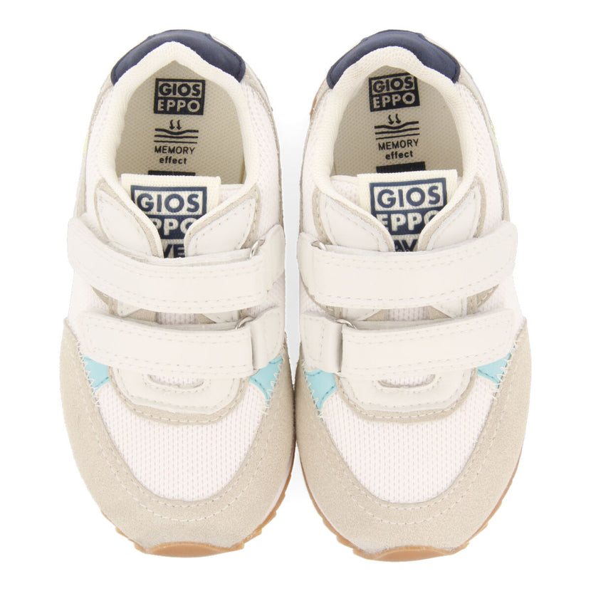 Ambrief boys white retro sneakers