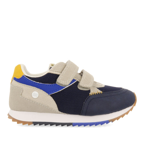 AMBRIEF BOYS NAVY BLUE RETRO SNEAKERS