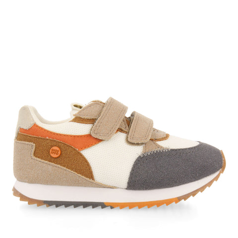 AMBRIEF BOYS OFF WHITE RETRO SNEAKERS