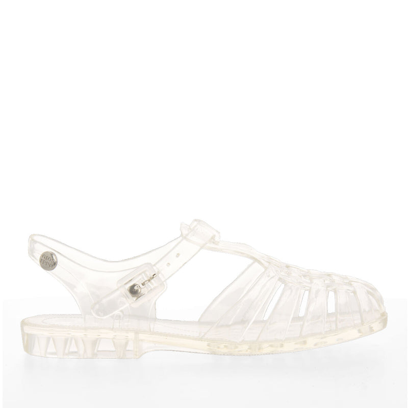 Saloa women's shiny see-through jelly sandals