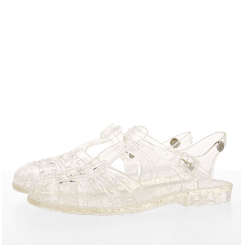 Saloa women's shiny see-through jelly sandals
