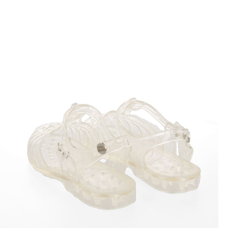 Saloa women's shiny see-through jelly sandals