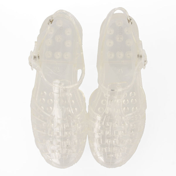 Saloa women's shiny see-through jelly sandals