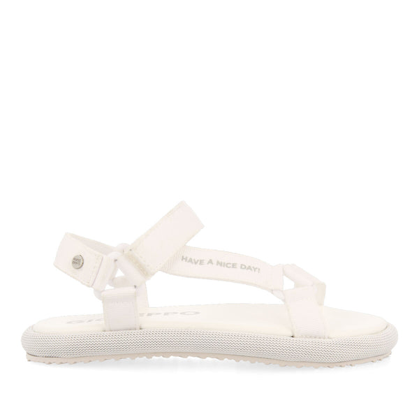 Navirai off-white sandals with straps and adjustable fastening