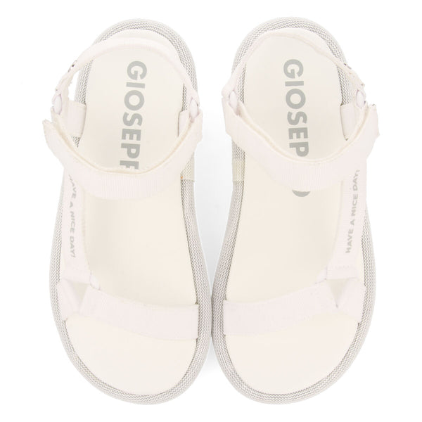 Navirai off-white sandals with straps and adjustable fastening